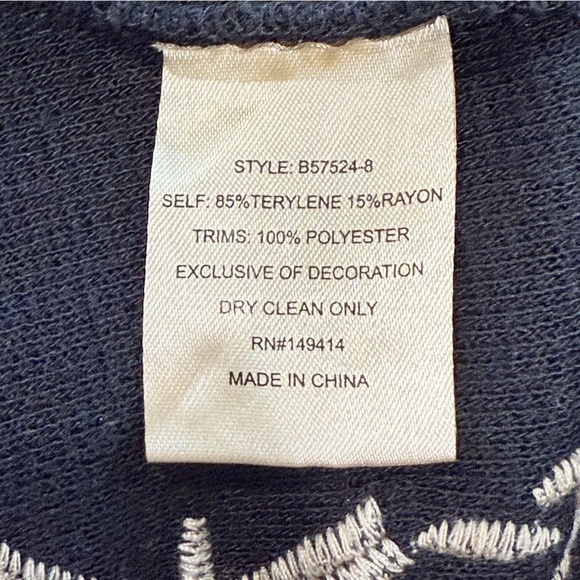 JOHNNY WAS Biya Mila Embroidered Knit Long Sleeve Boxy Sweater Kimono Duster NWT - Picture 13 of 16